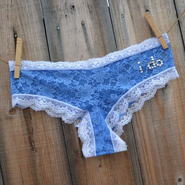 Something Blue BRIDAL Lingerie $22.00, via Etsy.