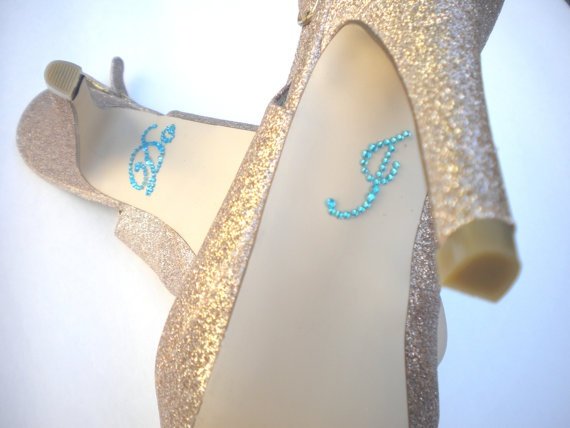 Your Something Blue Rhinestone I Do Stickers for by lulaandbelle, $7.95